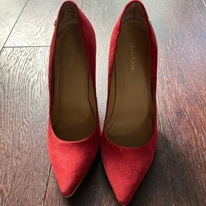 Calvin Klein faux suede pumps